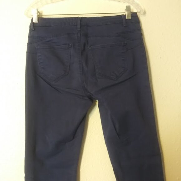 Joe Boxer women's size 7 navy blue skinny jeans - Picture 5 of 12